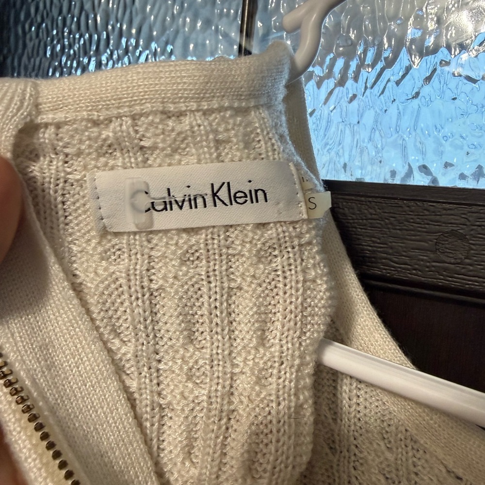 Calvin Klein Ivory Knit Sweater Dress - Picture 3 of 6